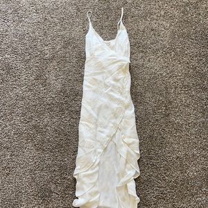 Chelsea and Violet Ivory Eyelet Wrap Dress
